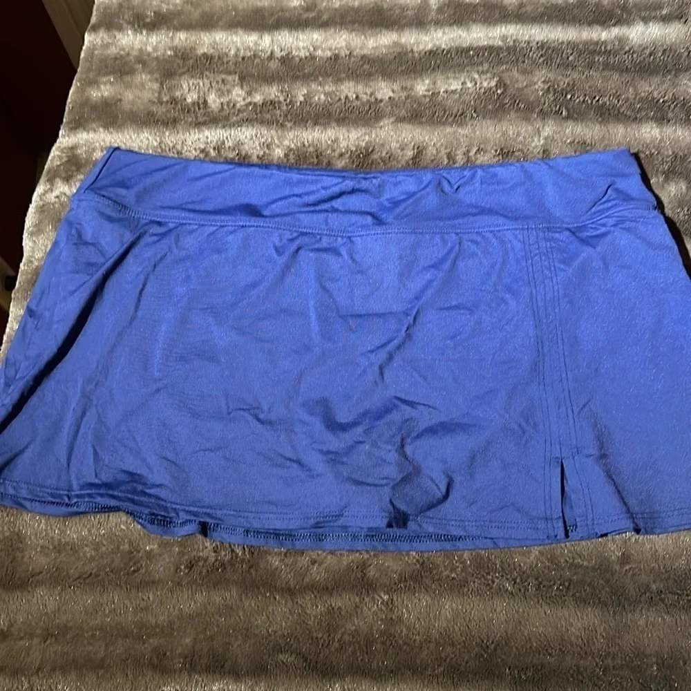 LANDS END Navy Blue Swim Skirt Sz 18